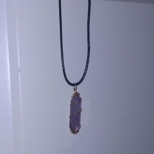 Amythiest crystal necklaces